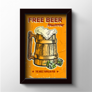 Quadros cerveja free beer