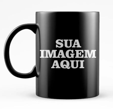 Caneca Preta Personalizada Caneca Personalizada Preta