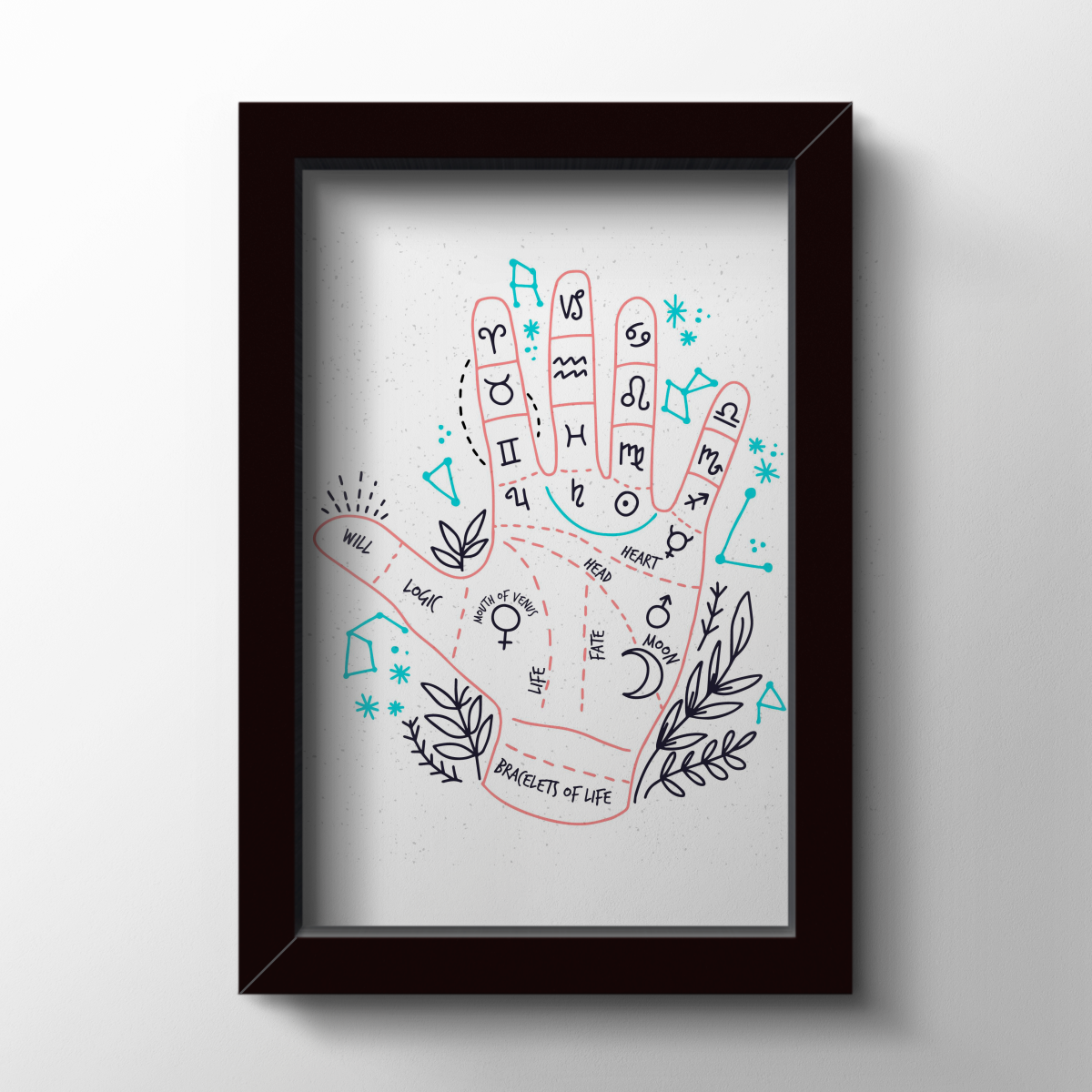 Quadro MÃO SIGNOS Quadro decorativo MÃO SIGNOS