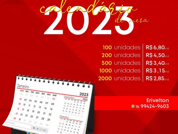 Calendario 2023 de Mesa