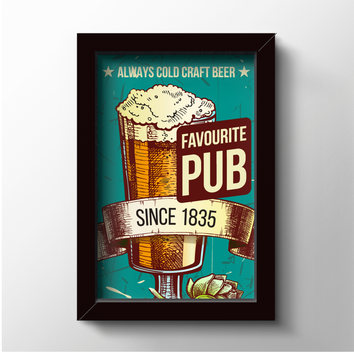 Quadro cerveja pub Quadro decorativo cerveja pub